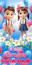 Купить Баннер У нас сегодня выпускной! для детского сада в Беларуси от 25.00 BYN