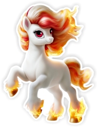 Купить Фигурный элемент  Огненная лошадка 450*600мм в Беларуси от 52.00 BYN