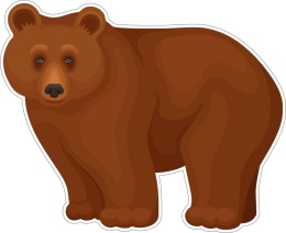 Купить Фигурный элемент Медведь 550*450мм в Беларуси от 47.00 BYN