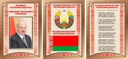 Купить Композиция Национальная символика в бронзовых тонах и орнаментом 630*300 мм в Беларуси от 33.00 BYN