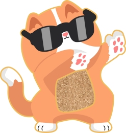 Купить Мемо-борд Кот в солнечных очках 380*400 мм в Беларуси от 20.00 BYN