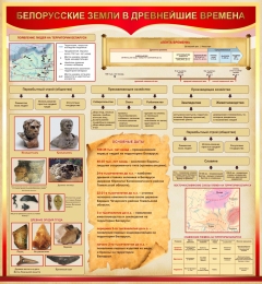 Купить Стенд Белорусские земли в древнейшие времена 1000*1080 мм в Беларуси от 187.00 BYN