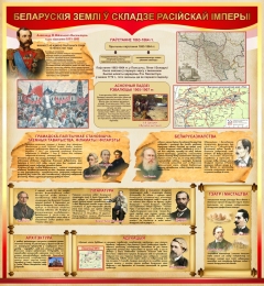 Купить Стенд Беларускія землі ў складзе расійскай імперыі 1000*1080 мм в Беларуси от 187.00 BYN