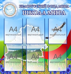 Купить Стенд Белорусский фонд Мира 850*880 мм в Беларуси от 146.40 BYN