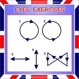 Купить Стенд EYES EXERCISES для кабинета английского языка в сиреневых тонах 550х550 мм в Беларуси от 55.00 BYN Купить Стенд EYES EXERCISES для кабинета английского языка в сиреневых тонах 550х550 мм в Беларуси от 55.00 BYN