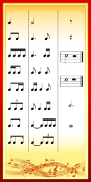 Купить Стенд Сольфеджио 4 для кабинета музыки 500*1000 мм в Беларуси от 88.00 BYN