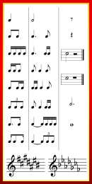 Купить Стенд Сольфеджио 2 для кабинета музыки 500*1000 мм в Беларуси от 88.00 BYN