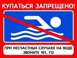 Купить Табличка Купаться запрещено! 600*450 мм в Беларуси от 47.00 BYN