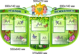 Купить Композиция из стендов Уголок психолога 1490*930 мм в Беларуси от 272.10 BYN