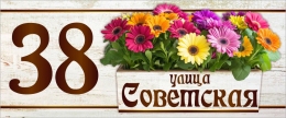 Купить Табличка Номер дома и название улицы 600*250 мм в Беларуси от 29.00 BYN