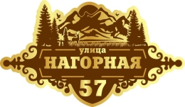 Купить Табличка Номер дома и название улицы в золотисто-коричневых тонах 750*440 мм в Беларуси от 63.00 BYN Купить Табличка Номер дома и название улицы в золотисто-коричневых тонах 750*440 мм в Беларуси от 63.00 BYN