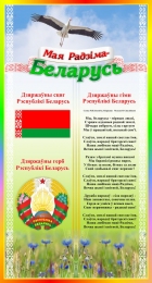 Купить Баннер Мая Радзiма-Беларусь с символикой в радужных тонах в Беларуси от 21.00 BYN