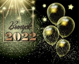 Купить Баннер Выпуск 2022 с шарами и звёздами в Беларуси от 21.00 BYN