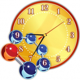 Купить Часы настенные кварцевые в кабинет химии 290*290мм в Беларуси от 32.00 BYN