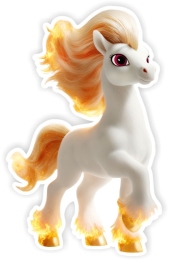 Купить Фигурный элемент  Огненная лошадка 380*600мм в Беларуси от 44.00 BYN