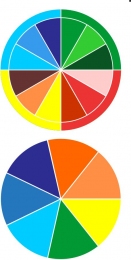 Купить Комплект стендов Цветовой круг, цвета радуги, оттенки 200 мм в Беларуси от 14.00 BYN