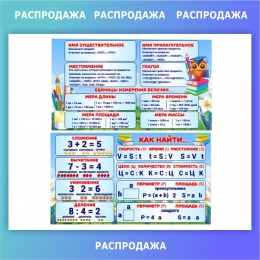 Купить Композиция стендов для начальной школы 2100*600 мм СКИДКА в Беларуси от 200.00 BYN