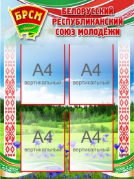 Купить Стенд БРСМ на фоне национального пейзажа 670*900 мм в Беларуси от 108.60 BYN