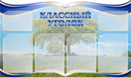 Купить Стенд Классный уголок  с изображением василькового поля 1000*600мм в Беларуси от 121.40 BYN
