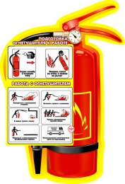 Купить Стенд  Подготовка огнетушителя к работе 75*110 см в Беларуси от 148.80 BYN