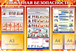 Купить Стенд Пожарная безопасность с боевым расчётом 1600*1000мм в Беларуси от 243.86 BYN
