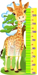 Купить Стенд-Ростомер с изображением Жирафика с карманом А5 460*910мм в Беларуси от 66.80 BYN
