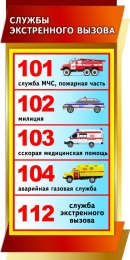 Купить Стенд Службы экстренного вызова 300*600 мм в Беларуси от 32.00 BYN