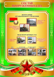 Купить Стенд Состав вооруженных сил 570*800 мм в Беларуси от 73.00 BYN