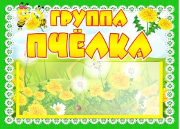 Купить Табличка для группы Пчёлка с карманом для имен воспитателей 220*160 мм в Беларуси от 7.40 BYN