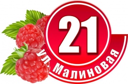 Купить Табличка Номер дома и название улицы в розовых тонах с малиной 550х370 в Беларуси от 34.00 BYN