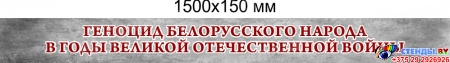 Стендовая композиция Геноцид белорусского народа в годы ВОВ в серых тонах 2300*1250 мм Изображение #3 Стендовая композиция Геноцид белорусского народа в годы ВОВ в серых тонах 2300*1250 мм Изображение #3