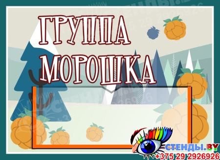 Табличка для группы Морошка 250*180 мм