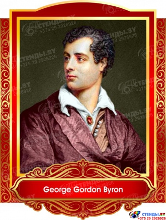 Комплект портретов  Знаменитые Британцы для кабинета английского языка золотисто-красные 260*350 мм Изображение #4