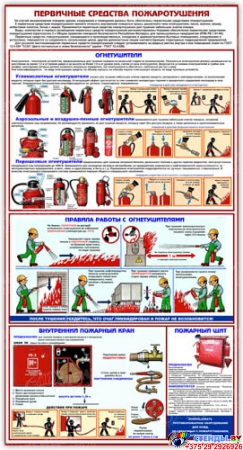 Стенд Пожарная безопасность без карманов 600*1000мм Изображение #2
