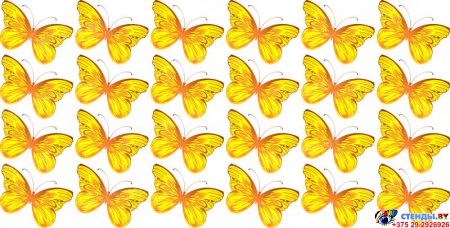 Односторонний фигурный элемент Бабочка для оформления группы детского сада 24 шт. 110*90мм Изображение #1