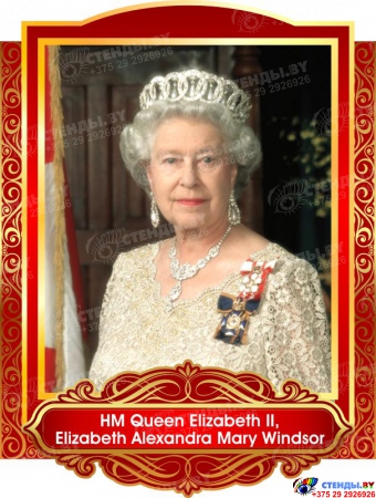 Комплект портретов портретов Знаменитые Британцы для кабинета английского языка жёлто-красные  260*350 мм Изображение #1