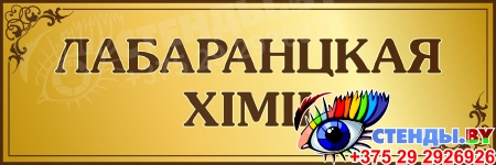 Табличка Настаўнiцкая   300*100мм на белорусском языке в золотистых тонах Изображение #3